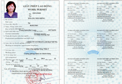 giấy phép lao động
